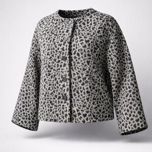 Edit by Jason Wu Leopard Print Jacket Women's Size L NWT $198 Retail